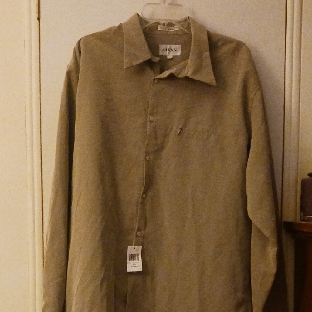 Alfani Men's Gray Button Down Shirt